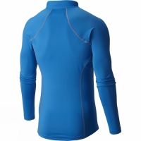 Columbia Heren Stretch Thermo Longsleeve Shirt Met Rits Hyper Blauw Maat S