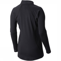 Columbia Dames Thermo Longsleeve Shirt Met Rits Zwart Maat S