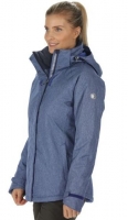 Regatta Dames Highside Winter Jas Gemeleerd Blauw Maat 40