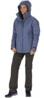 Regatta Dames Highside Winter Jas Gemeleerd Blauw Maat 40