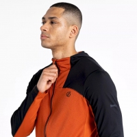 Dare2B Heren Revive II Core Stretch Hoodie Burnt Brick / Black Maat M