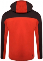 Dare2B Heren Revive II Core Stretch Hoodie Red / Black Maat M