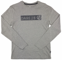 Dare2B Heren Upgrade II Long Sleeve T-shirt Ash Grey Marl Maat M