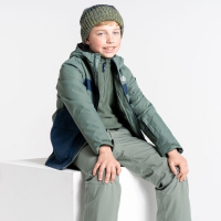 Dare2B Kinder Remarkable Wintersportjas Duck Green Maat 140