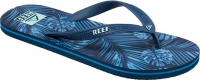 Reef Heren Seaside Prints Slippers Navy Palm Maat US11 EU44