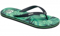 Reef Heren Seaside Prints Slippers Green Palm Maat US11 EU44
