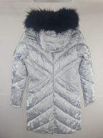 Dare2B X Julien Macdonald Dames Expansion Parka Platinum Zilver Maat XS/34