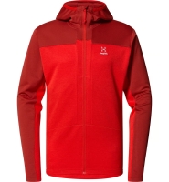 Haglofs Heren ROC Flash Mid Hoodie Zenith red Maat M