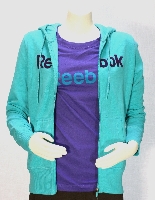 Reebok Dames Vest Full Zip Hoody blauw / Timtea Maat L / 42